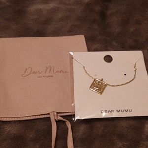 Paperclip dainty angel necklace